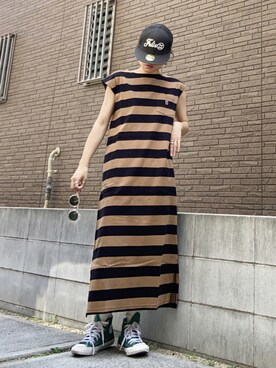 ワンピース ドレス ベージュ系 を使った きれいめカジュアル の人気ファッションコーディネート Wear