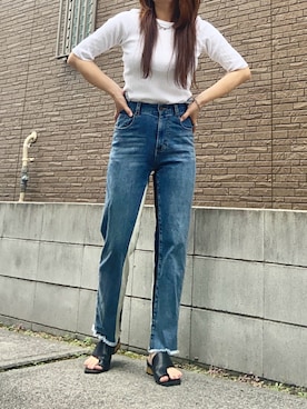 「select MOCA（セレクトモカ）のアイテム」を使った、youkiさん（レディース・161cm）の夏コーディネート