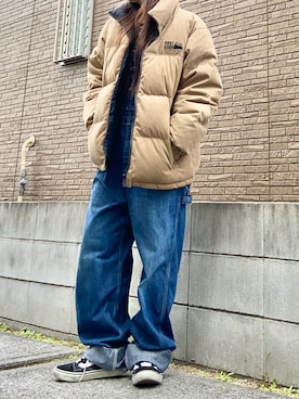 「アイテム（サロペット/オーバーオール）」を使った、youkiさん（レディース・161cm）の秋コーディネート