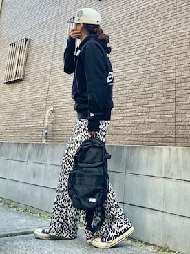 「アイテム（ボディバッグ/ウエストポーチ）」を使った、youkiさん（レディース・161cm）の秋コーディネート