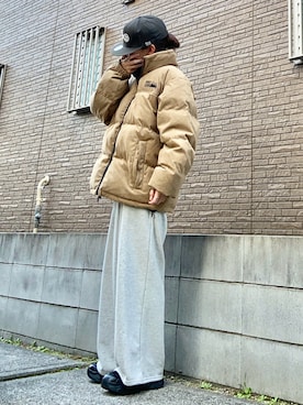 「アイテム（ダウンジャケット/コート）」を使った、youkiさん（レディース・161cm）の秋コーディネート