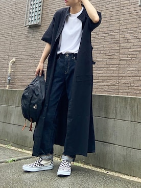 「アイテム（ボディバッグ/ウエストポーチ）」を使った、youkiさん（レディース・161cm）の夏コーディネート