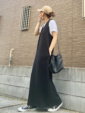 「アイテム（ワンピース/ドレス）」を使った、youkiさん（レディース・161cm）の夏コーディネート