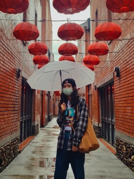 「BEN DAVIS（ベンデイビス）のアイテム（ニットキャップ/ビーニー）」を使った、87🇹🇼さん（レディース・167cm）の春コーディネート