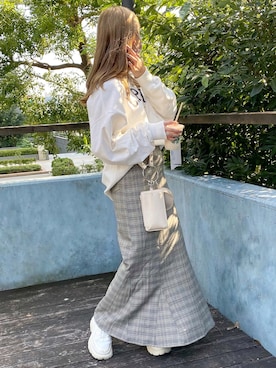 「BONbazaar（ボンバザール）のアイテム」を使った、いそゆりさん（レディース・159cm）の秋コーディネート