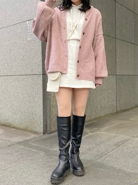 「BONbazaar（ボンバザール）のアイテム」を使った、いそゆりさん（レディース・159cm）の冬コーディネート