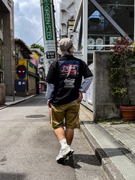 「コカコーラ」｜MITACHIさん（メンズ・160cm）の春コーディネート