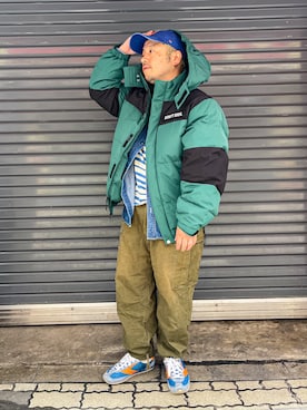 「schott(ショット)のアイテム(ダウンジャケット/コート)」を使った、MITACHIさん(メンズ・160cm)の秋コーディネート