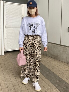 「NIKE（ナイキ）の【Nike】 Wmns Air Rift Breeze 848386-001/100（スニーカー）」を使った、mariko さん（レディース・153cm）の春コーディネート