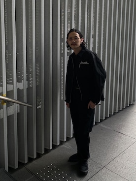 「schott（ショット）のアイテム（ブルゾン）」を使った、okaiさん（メンズ・172cm）の秋コーディネート