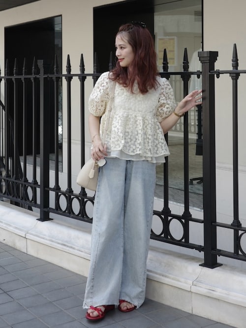 wide loose denim（デニムパンツ）｜jumelle（ジュメロ）の