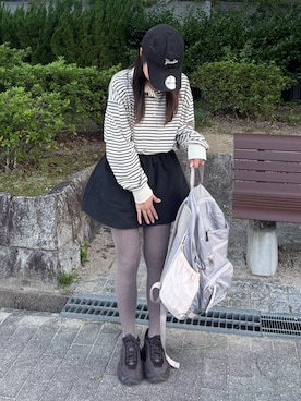 安中亜美さん(レディース・149cm)の秋コーディネート