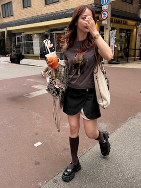 安中亜美さん(レディース・149cm)の春コーディネート