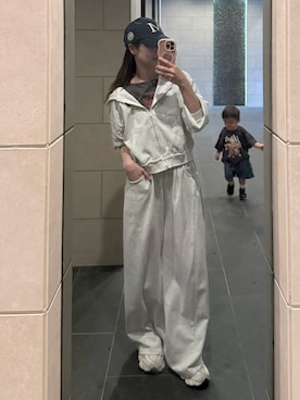 安中亜美さん(レディース・149cm)の夏コーディネート