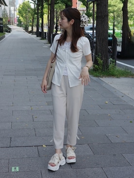 安中亜美さん(レディース・149cm)の夏コーディネート