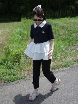 安中亜美さん(レディース・149cm)の夏コーディネート