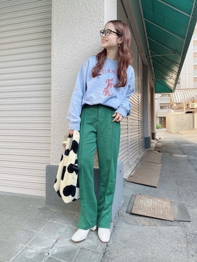 安中亜美さん（レディース・149cm）の秋コーディネート