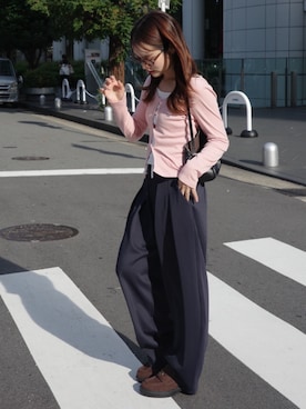 安中亜美さん(レディース・149cm)の秋コーディネート