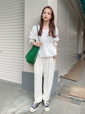 安中亜美さん（レディース・149cm）の秋コーディネート