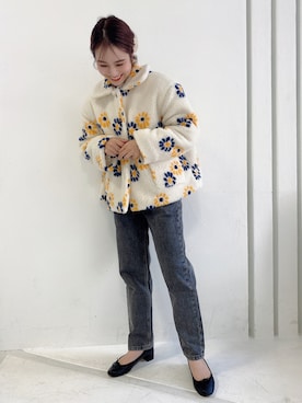 「ジュメロ」｜「アイテム（ジャケット/アウター）」を使った、安中亜美さん（レディース・149cm）の冬コーディネート