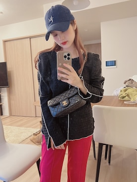 安中亜美さん(レディース・149cm)の秋コーディネート