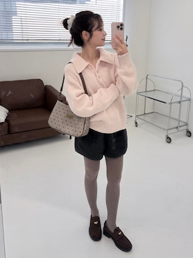 「ete（エテ）のアイテム」を使った、安中亜美さん（レディース・149cm）の春コーディネート