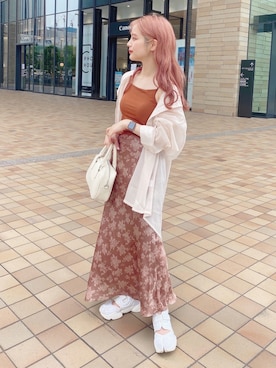 安中亜美さん（レディース・149cm）の夏コーディネート