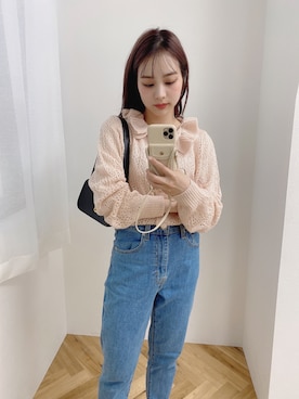 安中亜美さん（レディース・149cm）の秋コーディネート