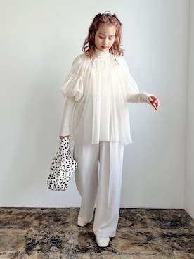 安中亜美さん（レディース・149cm）の秋コーディネート