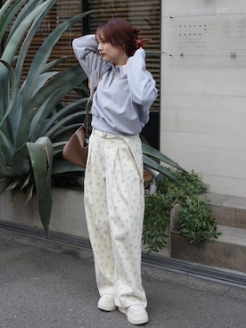 安中亜美さん（レディース・149cm）の冬コーディネート