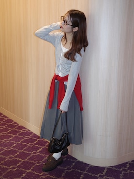 安中亜美さん（レディース・149cm）の秋コーディネート