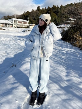 安中亜美さん（レディース・149cm）の冬コーディネート