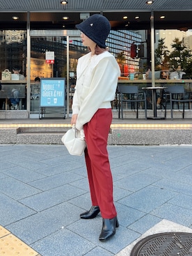 安中亜美さん（レディース・149cm）の秋コーディネート