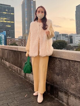 安中亜美さん(レディース・149cm)の冬コーディネート
