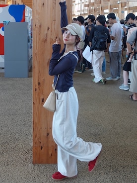 「大人ファッション」｜安中亜美さん（レディース・149cm）の秋コーディネート
