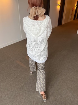 「アイテム（バレッタ/ヘアクリップ）」を使った、安中亜美さん（レディース・149cm・20代）の春コーディネート