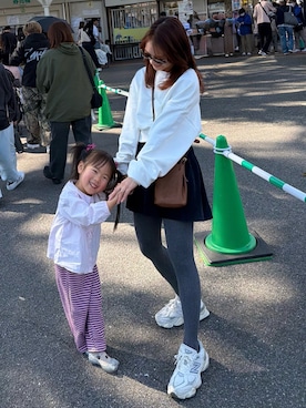 安中亜美さん（レディース・149cm）の冬コーディネート