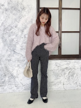 安中亜美さん(レディース・149cm)の秋コーディネート