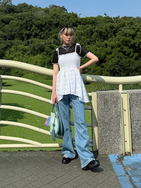 「アイテム（その他シューズ）」を使った、安吉🍀さん（レディース・162cm）の秋コーディネート
