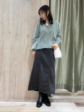 hanaさん（レディース・156cm）の冬コーディネート