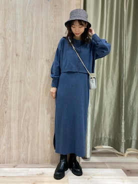 hanaさん(レディース・156cm)の冬コーディネート