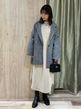 hanaさん（レディース・156cm）の冬コーディネート