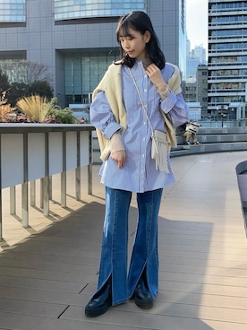 hanaさん（レディース・156cm）の冬コーディネート