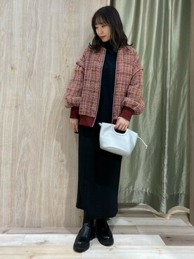 hanaさん（レディース・156cm）の冬コーディネート