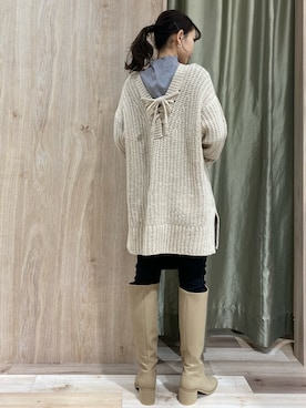 hanaさん（レディース・156cm）の冬コーディネート