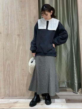 hanaさん（レディース・156cm）の冬コーディネート