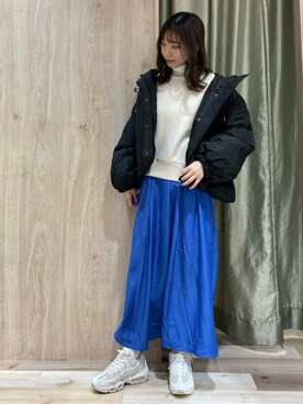 「タートルネック」｜「アイテム（タンクトップ）」を使った、hanaさん（レディース・156cm）の冬コーディネート
