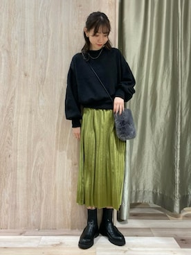hanaさん（レディース・156cm）の冬コーディネート