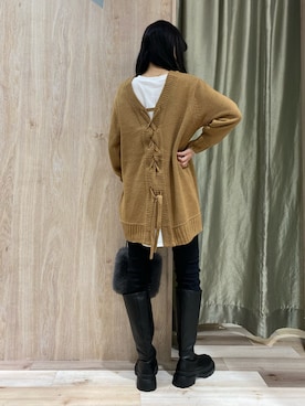 hanaさん（レディース・156cm）の冬コーディネート