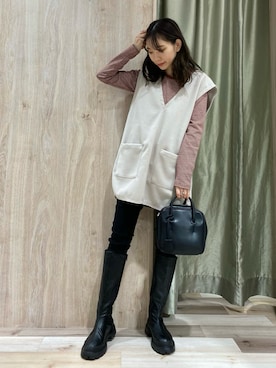 hanaさん（レディース・156cm）の秋コーディネート